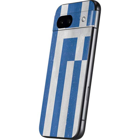 Greece Flag Distressed Google Pixel 8a Skin
